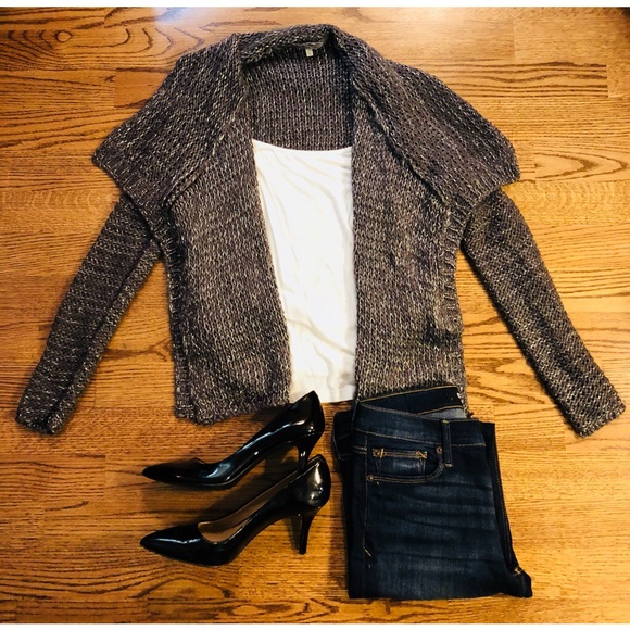 Charlotte Russe Sweaters - 🔻2for$12🔻Dark Gray&Silver Cardigan